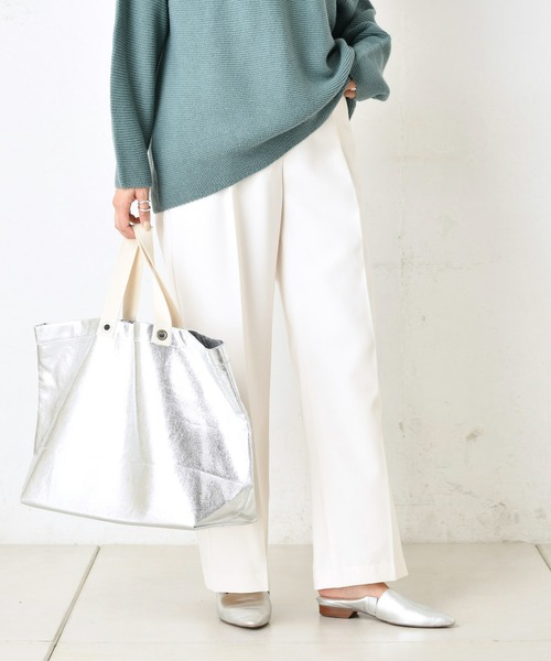 DouDou(ドゥドゥ)の「NEWセンプレパンツ(その他パンツ・レディース・ベージュ/ブラウン/バイオレット/ミント/オフホワイト・38/36/37)」の1枚目の写真