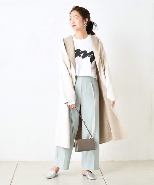 DouDou(ドゥドゥ)の「NEWセンプレパンツ(その他パンツ・レディース・ベージュ/ブラウン/バイオレット/ミント/オフホワイト・38/36/37)」の9枚目の写真