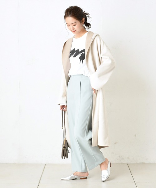 DouDou(ドゥドゥ)の「NEWセンプレパンツ(その他パンツ・レディース・ベージュ/ブラウン/バイオレット/ミント/オフホワイト・38/36/37)」の11枚目の写真