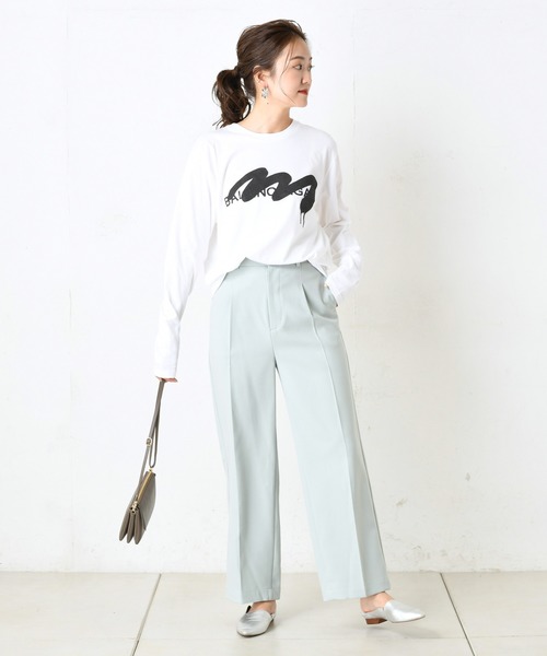 DouDou(ドゥドゥ)の「NEWセンプレパンツ(その他パンツ・レディース・ベージュ/ブラウン/バイオレット/ミント/オフホワイト・38/36/37)」の16枚目の写真