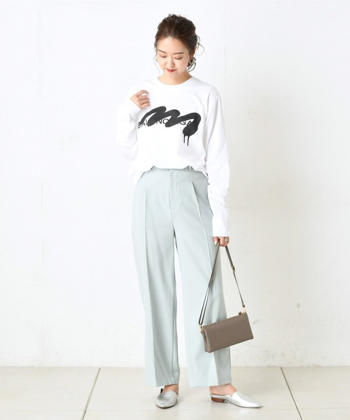 DouDou(ドゥドゥ)の「NEWセンプレパンツ(その他パンツ・レディース・ベージュ/ブラウン/バイオレット/ミント/オフホワイト・38/36/37)」の17枚目の写真