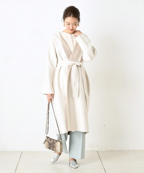 DouDou(ドゥドゥ)の「NEWセンプレパンツ(その他パンツ・レディース・ベージュ/ブラウン/バイオレット/ミント/オフホワイト・38/36/37)」の19枚目の写真