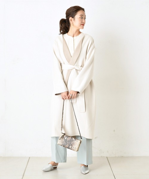 DouDou(ドゥドゥ)の「NEWセンプレパンツ(その他パンツ・レディース・ベージュ/ブラウン/バイオレット/ミント/オフホワイト・38/36/37)」の21枚目の写真