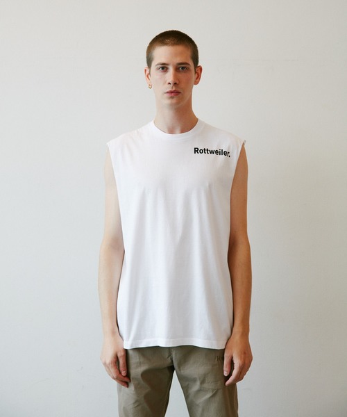 ROTTWEILER(ロットワイラー)の「R・W Cutoff Tee(Tシャツ/カットソー)」|ホワイト