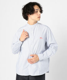 【DANTON/ダントン】バンドカラーストライプシャツ #JD-3607 TRD