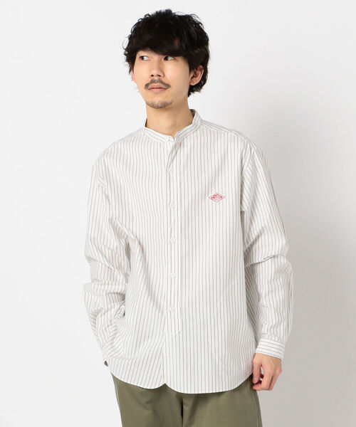 DANTON(ダントン)の「【DANTON/ダントン】バンドカラーストライプシャツ #JD-3607 TRD(シャツ/ブラウス・メンズ・ブルー系その他2/グレー系その他・44/40/38/42)」の19枚目の写真