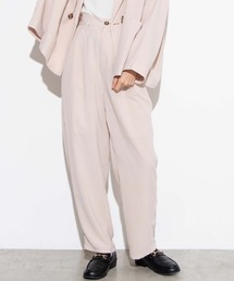 WEGO | WEGO/セットアップワイドペグパンツ(スラックス)