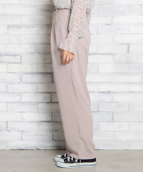 WEGO（ウィゴー）の「WEGO/セットアップワイドペグパンツ（スラックス・レディース・グレー系その他/ナチュラル・FREE）」の14枚目の写真