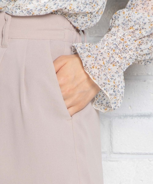 WEGO（ウィゴー）の「WEGO/セットアップワイドペグパンツ（スラックス・レディース・グレー系その他/ナチュラル・FREE）」の12枚目の写真