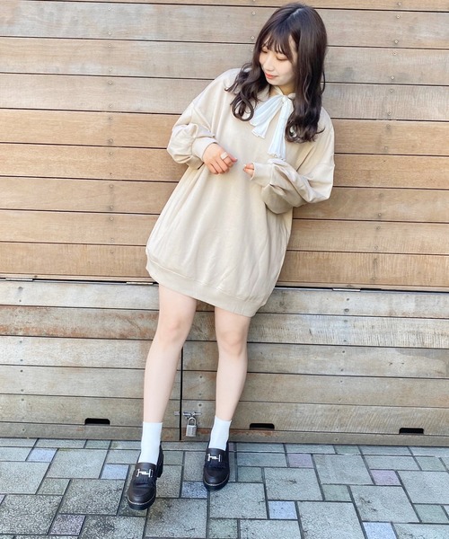 apres jour(アプレジュール)の「スウェットミニワンピース【ZOZOTOWN限定アイテム】(ワンピース・レディース・アイボリー/ミント/モカ/ライトベージュ・フリー)」の11枚目の写真