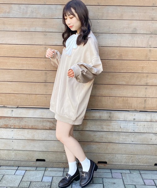 apres jour(アプレジュール)の「スウェットミニワンピース【ZOZOTOWN限定アイテム】(ワンピース・レディース・アイボリー/ミント/モカ/ライトベージュ・フリー)」の19枚目の写真