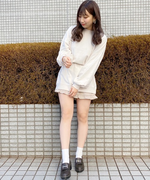 apres jour(アプレジュール)の「スウェットミニワンピース【ZOZOTOWN限定アイテム】(ワンピース・レディース・アイボリー/ミント/モカ/ライトベージュ・フリー)」の17枚目の写真