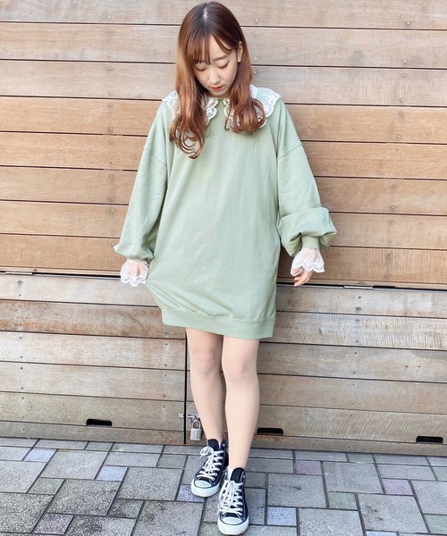 apres jour(アプレジュール)の「スウェットミニワンピース【ZOZOTOWN限定アイテム】(ワンピース・レディース・アイボリー/ミント/モカ/ライトベージュ・フリー)」の10枚目の写真