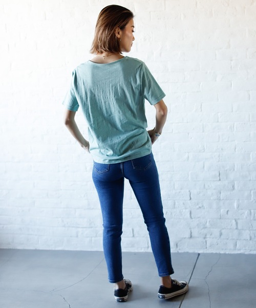 Auntie Rosa Holiday(アンティローザホリデー)の「シアースラブTシャツ(Tシャツ/カットソー・レディース・ホワイト/ブラック/ベージュ/ピンク/ライトグリーン・FREE)」の10枚目の写真