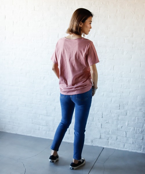 Auntie Rosa Holiday(アンティローザホリデー)の「シアースラブTシャツ(Tシャツ/カットソー・レディース・ホワイト/ブラック/ベージュ/ピンク/ライトグリーン・FREE)」の15枚目の写真