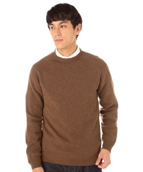 SUNSPEL(サンスペル)の「SUNSPEL / MEN’S?LAMBSWOOL(ニット/セーター・メンズ・ライトブルー/ブラウン/ワインレッド・MEDIUM/LARGE)」の4枚目の写真