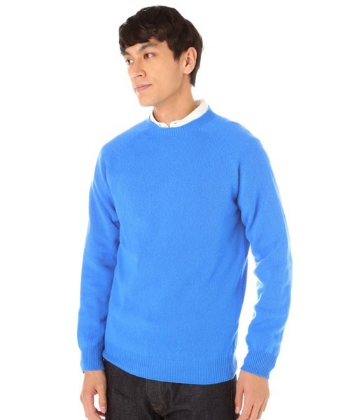 SUNSPEL(サンスペル)の「SUNSPEL / MEN’S?LAMBSWOOL(ニット/セーター・メンズ・ライトブルー/ブラウン/ワインレッド・MEDIUM/LARGE)」の7枚目の写真