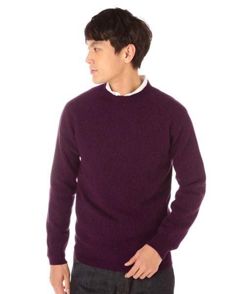 SUNSPEL(サンスペル)の「SUNSPEL / MEN’S?LAMBSWOOL(ニット/セーター・メンズ・ライトブルー/ブラウン/ワインレッド・MEDIUM/LARGE)」の10枚目の写真