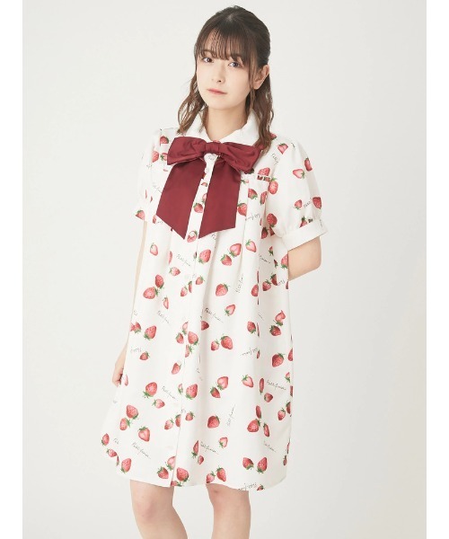 セール ワンピース Fancyｓtrawberryシャツop ワンピース Ank ワンピース Ank Rouge アンクルージュ のファッション