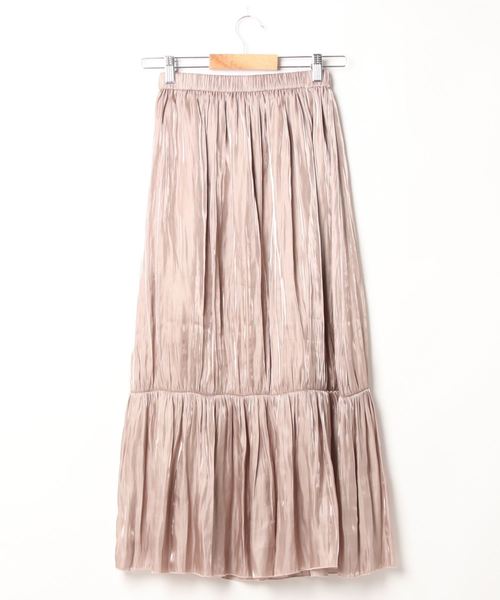 LOUNGEDRESS(ラウンジドレス)の「ラスターティアードスカート(スカート・レディース・ピンクベージュ/グレー・FREE)」の3枚目の写真