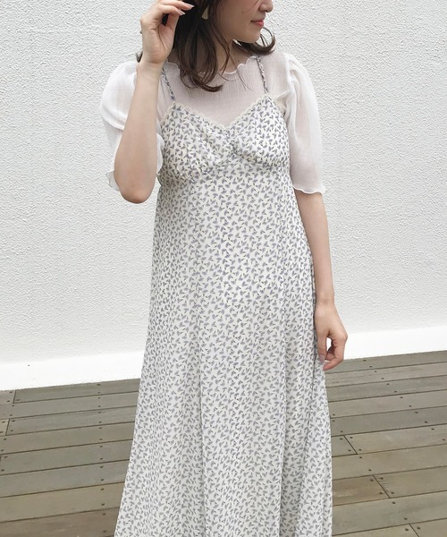 one after another NICE CLAUP（ワンアフターアナザーナイスクラップ）の「シアープリーツブラウス(キャミセット)（シャツ/ブラウス・レディース・オフホワイト/アイボリー/ブルーグレー/モカ/ブラック・FREE）」の22枚目の写真