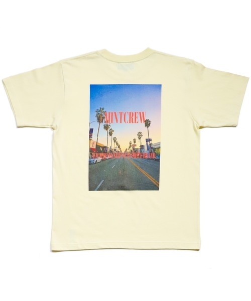 MINTCREW(ミントクルー)の「【MINTCREW】LA SUNSET Tee / ミントクルー LAサンセット グラフィック Tシャツ(Tシャツ/カットソー・メンズ・ホワイト/ブラック/ナチュラル・MEDIUM/LARGE/X-LARGE)」の3枚目の写真