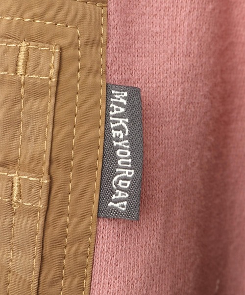 MAKE YOUR DAY（メイクユアデイ）の「MA-1切替両面起毛トレーナー■80～140cm（スウェット・キッズ・チャコールグレー/ピンク/グリーン・90/100/130/140/110/120/80）」の17枚目の写真