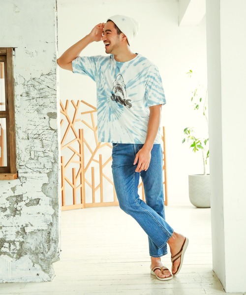 BAYFLOW（ベイフロー）の「【Gallery by BAYFLOW】MOVIE S/S TEE（Tシャツ/カットソー・メンズ・オフホワイト/ブルー/チャコール・MEDIUM/LARGE）」の5枚目の写真