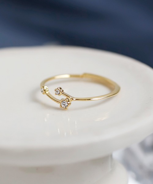 ANEMONE(アネモネ)の「ビジューが紡ぐ星座リング(リング・レディース・F/H/G/E/C/K/A/I/B/J/D/L・FREE)」の2枚目の写真