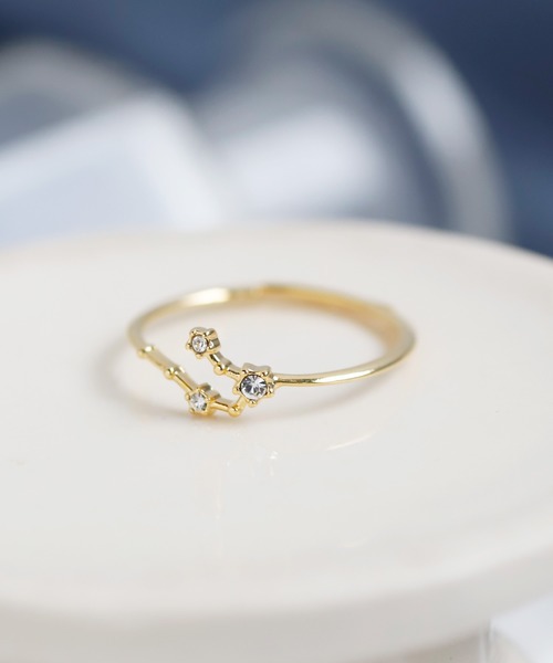 ANEMONE(アネモネ)の「ビジューが紡ぐ星座リング(リング・レディース・F/H/G/E/C/K/A/I/B/J/D/L・FREE)」の3枚目の写真