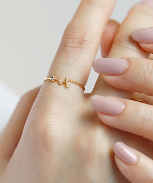 ANEMONE(アネモネ)の「ビジューが紡ぐ星座リング(リング・レディース・F/H/G/E/C/K/A/I/B/J/D/L・FREE)」の5枚目の写真