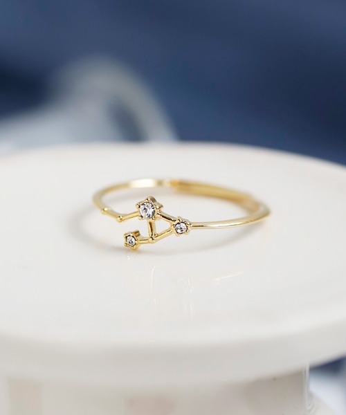 ANEMONE(アネモネ)の「ビジューが紡ぐ星座リング(リング・レディース・F/H/G/E/C/K/A/I/B/J/D/L・FREE)」の7枚目の写真