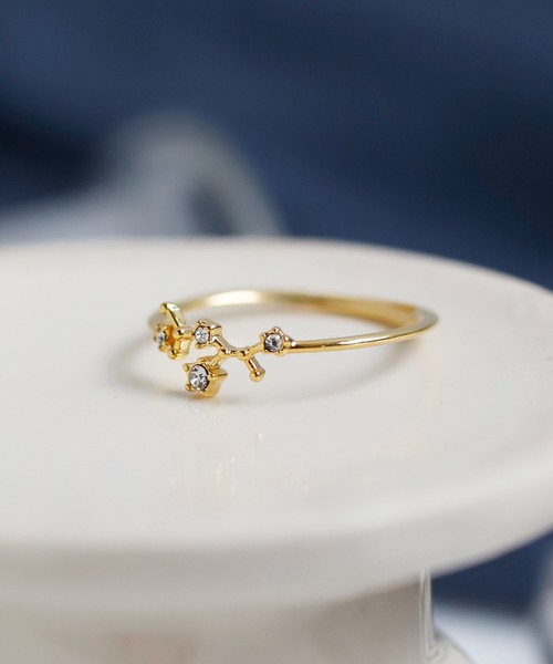 ANEMONE(アネモネ)の「ビジューが紡ぐ星座リング(リング・レディース・F/H/G/E/C/K/A/I/B/J/D/L・FREE)」の9枚目の写真