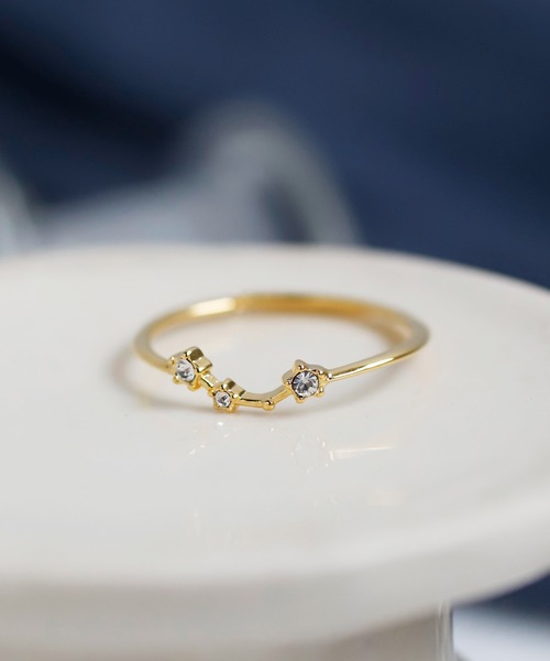 ANEMONE(アネモネ)の「ビジューが紡ぐ星座リング(リング・レディース・F/H/G/E/C/K/A/I/B/J/D/L・FREE)」の11枚目の写真