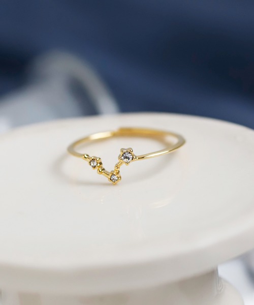 ANEMONE(アネモネ)の「ビジューが紡ぐ星座リング(リング・レディース・F/H/G/E/C/K/A/I/B/J/D/L・FREE)」の12枚目の写真