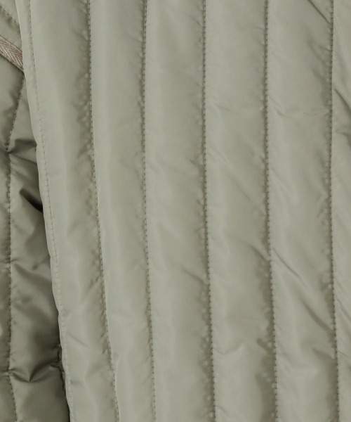 A part by（アパートバイ）の「Poキルティングノーカラーコート　917363（ダウンジャケット/コート・レディース・アイボリー/チャコールグレー/グリーン系その他4・FREE）」の8枚目の写真