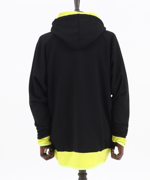 CAMBIO(カンビオ)の「mpa2427-Layered Design Parka パーカー(パーカー・メンズ・オリーブ/ワイン/ブラック/ミックスグレー・L/S/M)」の22枚目の写真