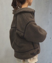 2020AW 配色パイピングボアブルゾン