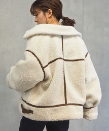 2020AW 配色パイピングボアブルゾン
