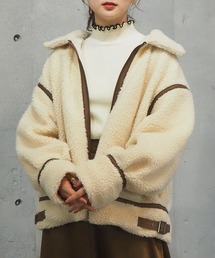 tiptop | 2020AW 配色パイピングボアブルゾン(ブルゾン)