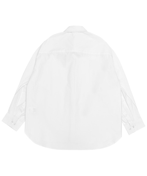 ADD SEOUL（エーディーディーソウル）の「【ADD SEOUL】TWIST SLEEVE STITCH SHIRT / ADD ツイスト スリーブ ステッチ オーバーサイズ シャツ（シャツ/ブラウス・メンズ・ホワイト/ブルー・1/2）」の17枚目の写真