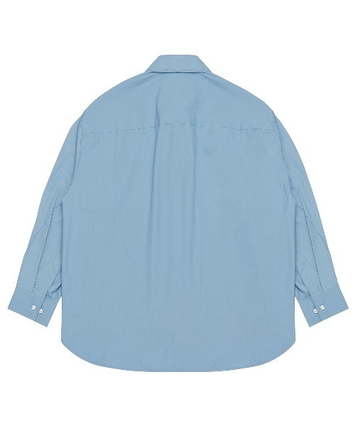 ADD SEOUL（エーディーディーソウル）の「【ADD SEOUL】TWIST SLEEVE STITCH SHIRT / ADD ツイスト スリーブ ステッチ オーバーサイズ シャツ（シャツ/ブラウス・メンズ・ホワイト/ブルー・1/2）」の9枚目の写真