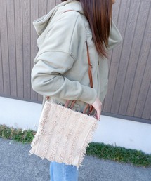 Lilas Campbell | Lilas Campbell　2WAY Fringe box BAG(トートバッグ)