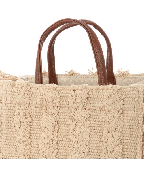 Lilas Campbell(リラキャンベル)の「Lilas Campbell 2WAY Fringe box BAG(トートバッグ・レディース・ブラック/アイボリー・FREE)」の17枚目の写真