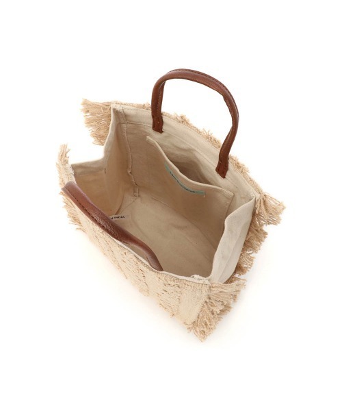 Lilas Campbell(リラキャンベル)の「Lilas Campbell 2WAY Fringe box BAG(トートバッグ・レディース・ブラック/アイボリー・FREE)」の10枚目の写真