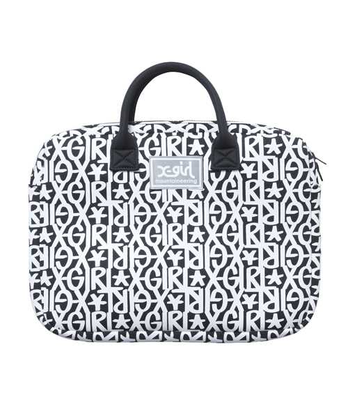 X-girl(エックスガール)の「HAZE LOGO MULTI-USE BAG(ビジネスバッグ・レディース・ブラック/レッド・ONE SIZE)」の1枚目の写真