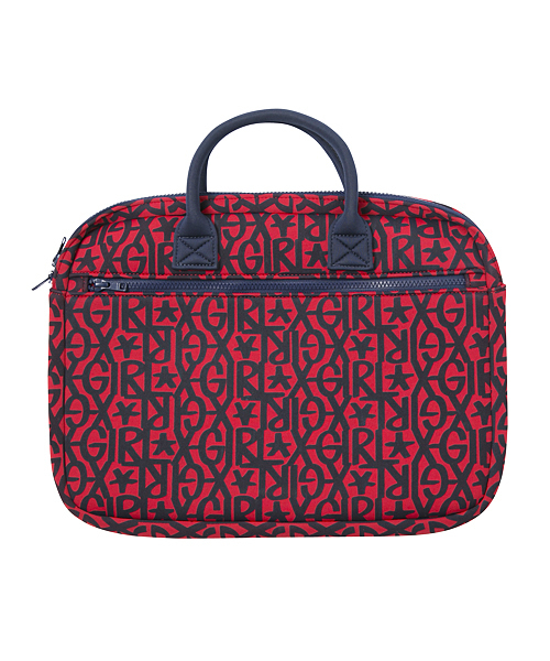 X-girl(エックスガール)の「HAZE LOGO MULTI-USE BAG(ビジネスバッグ・レディース・ブラック/レッド・ONE SIZE)」の3枚目の写真