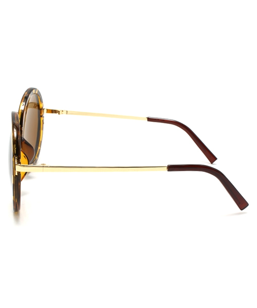 WEGO(ウィゴー)の「WEGO/ラウンドタイプサングラス(サングラス・メンズ・ブラック系その他/ブラウン系その他/ゴールド・FREE)」の5枚目の写真