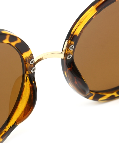 WEGO(ウィゴー)の「WEGO/ラウンドタイプサングラス(サングラス・メンズ・ブラック系その他/ブラウン系その他/ゴールド・FREE)」の7枚目の写真