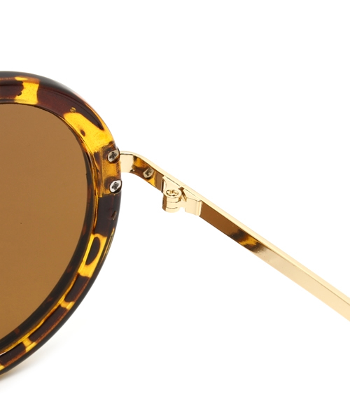 WEGO(ウィゴー)の「WEGO/ラウンドタイプサングラス(サングラス・メンズ・ブラック系その他/ブラウン系その他/ゴールド・FREE)」の8枚目の写真